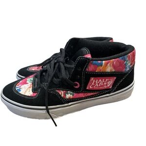 Old Skool- Floral Half Cabs (rare discontinued) - 8.5